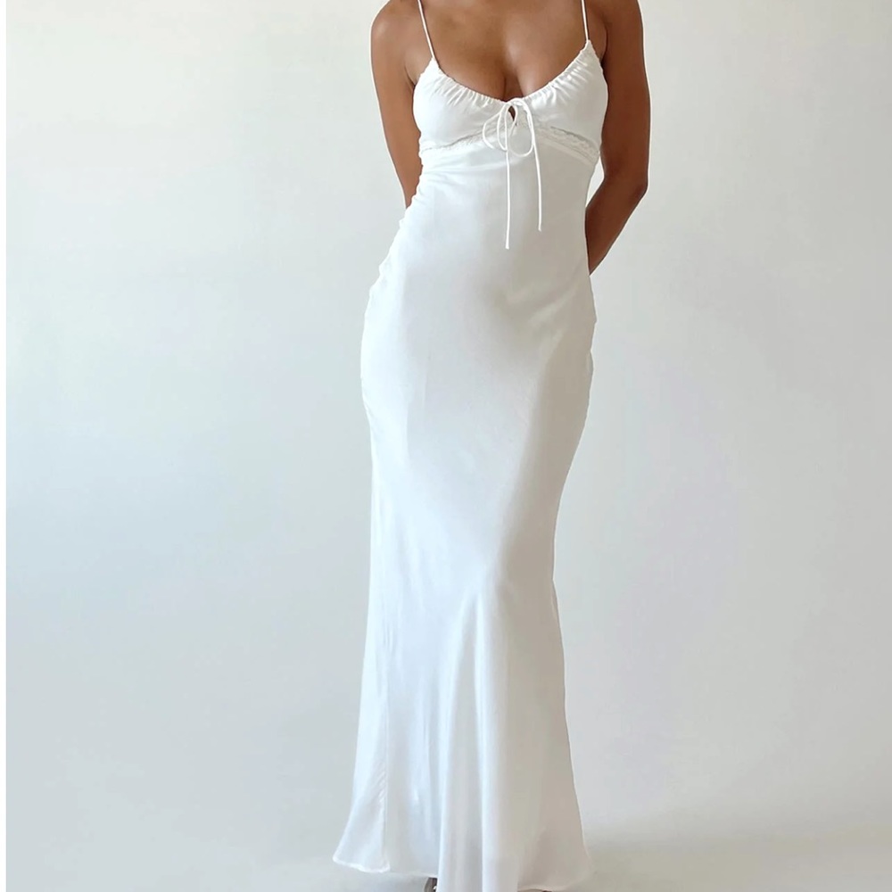 Princess Polly white maxi dress